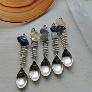 Mini Wire Wrapped Spoon Necklace